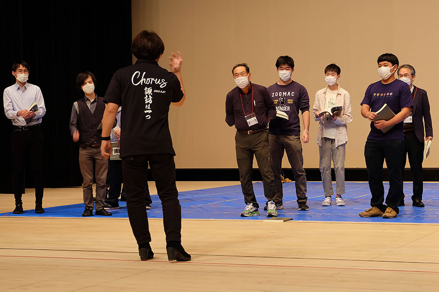 写真：オペラ御柱 稽古の様子