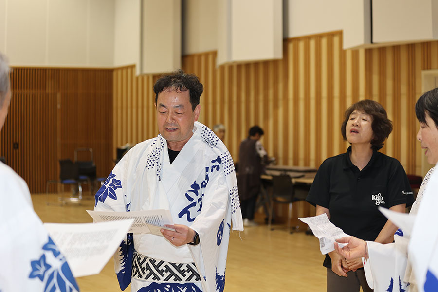 写真：歌の練習